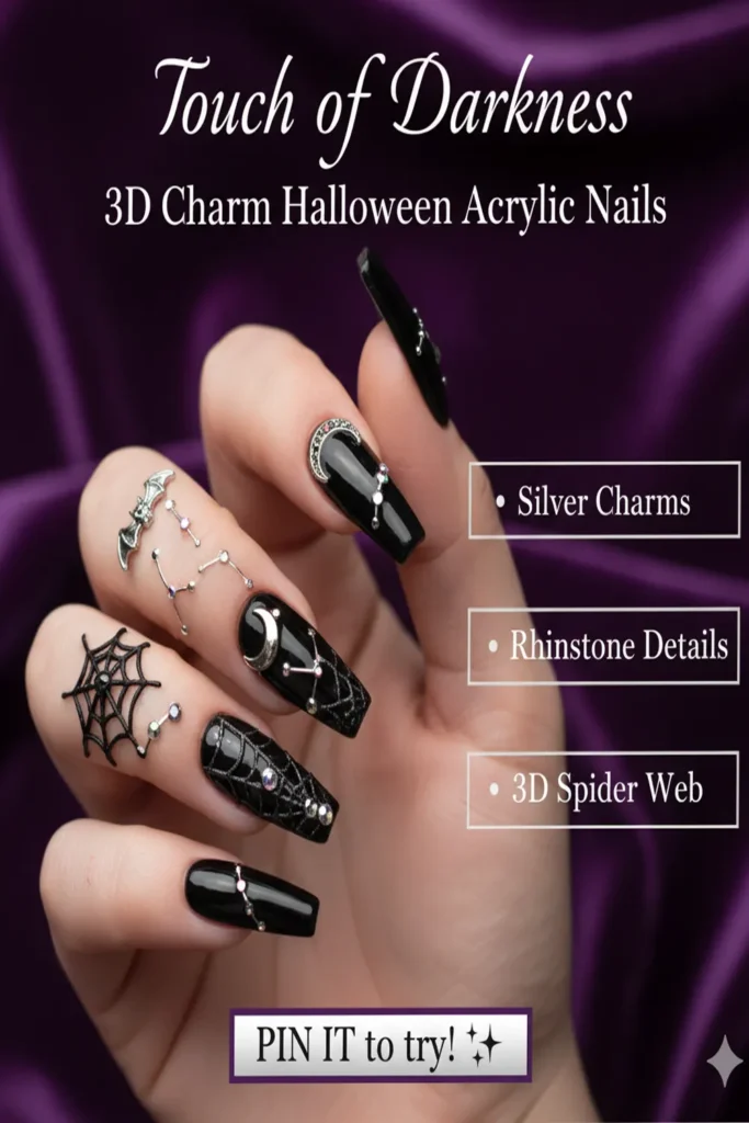 Creative Designs for Halloween Acrylic Nails