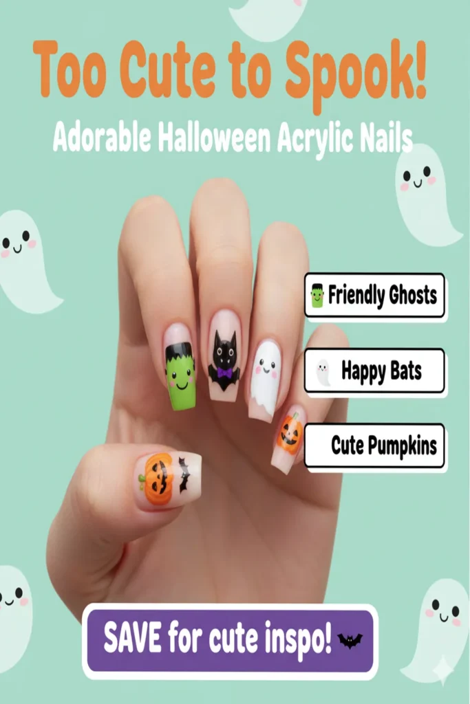 Creative Designs for Halloween Acrylic Nails