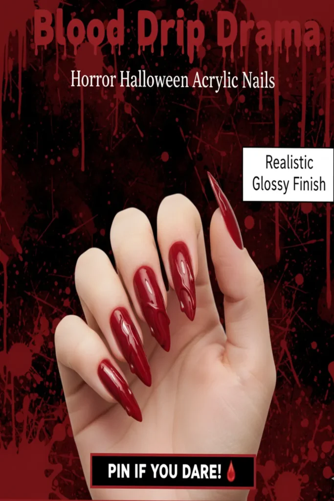 Creative Designs for Halloween Acrylic Nails