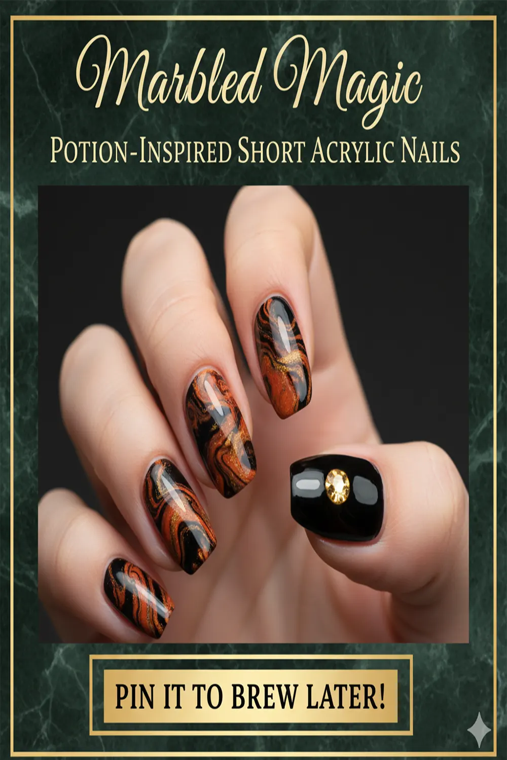 Creative Designs for Halloween Short Acrylic Nails