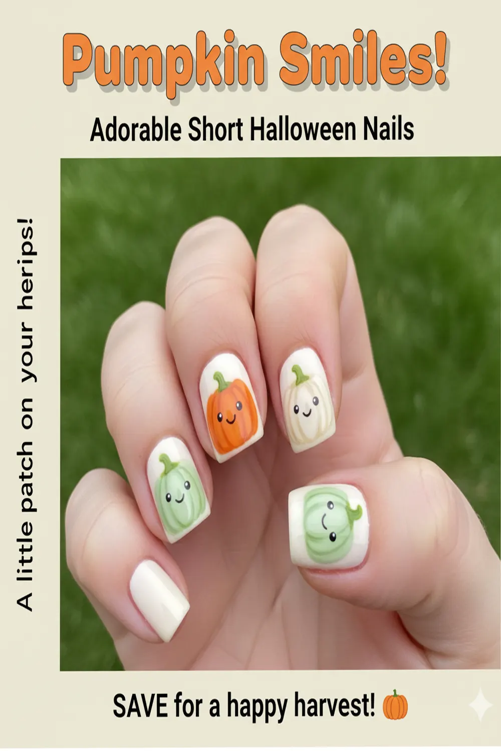 Cute Halloween Nails Short