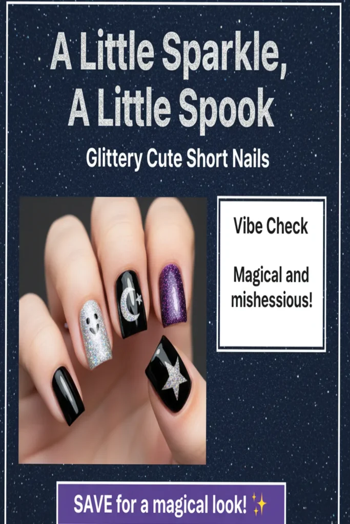 Cute Short Halloween Nails