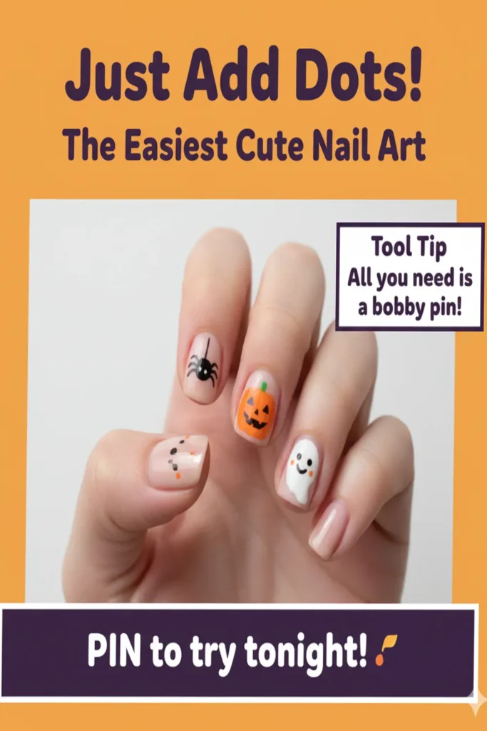Creative Ideas for Cute Simple Halloween Nails