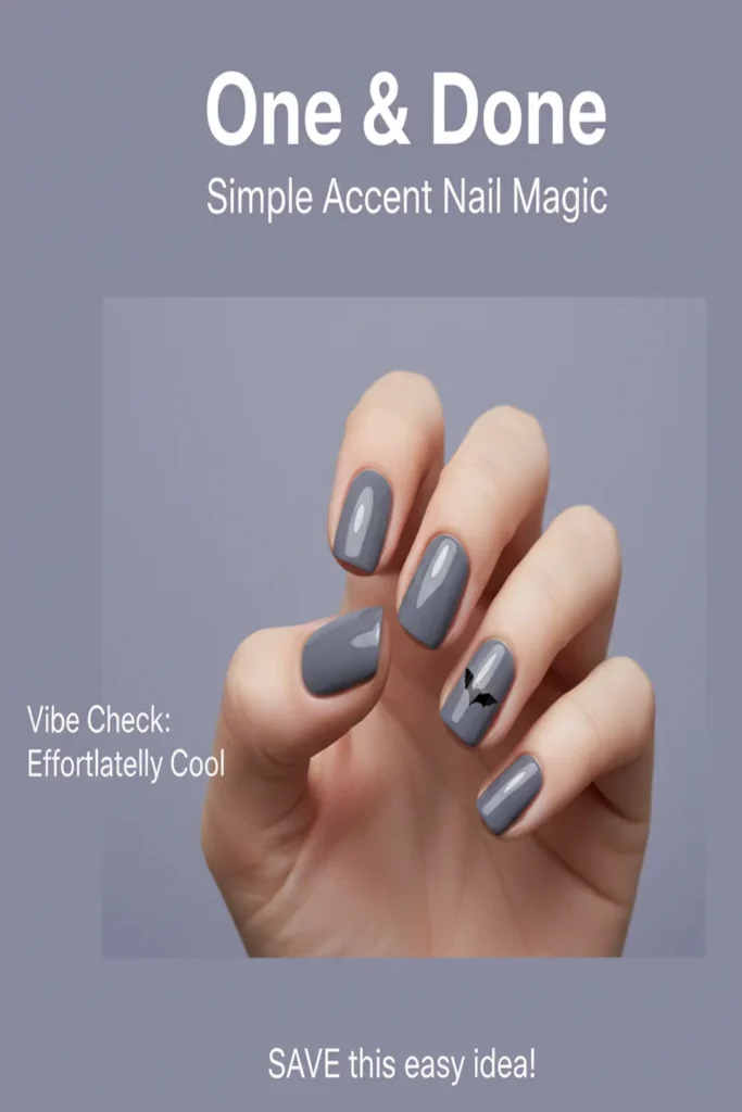 Halloween Acrylic Nails Simple