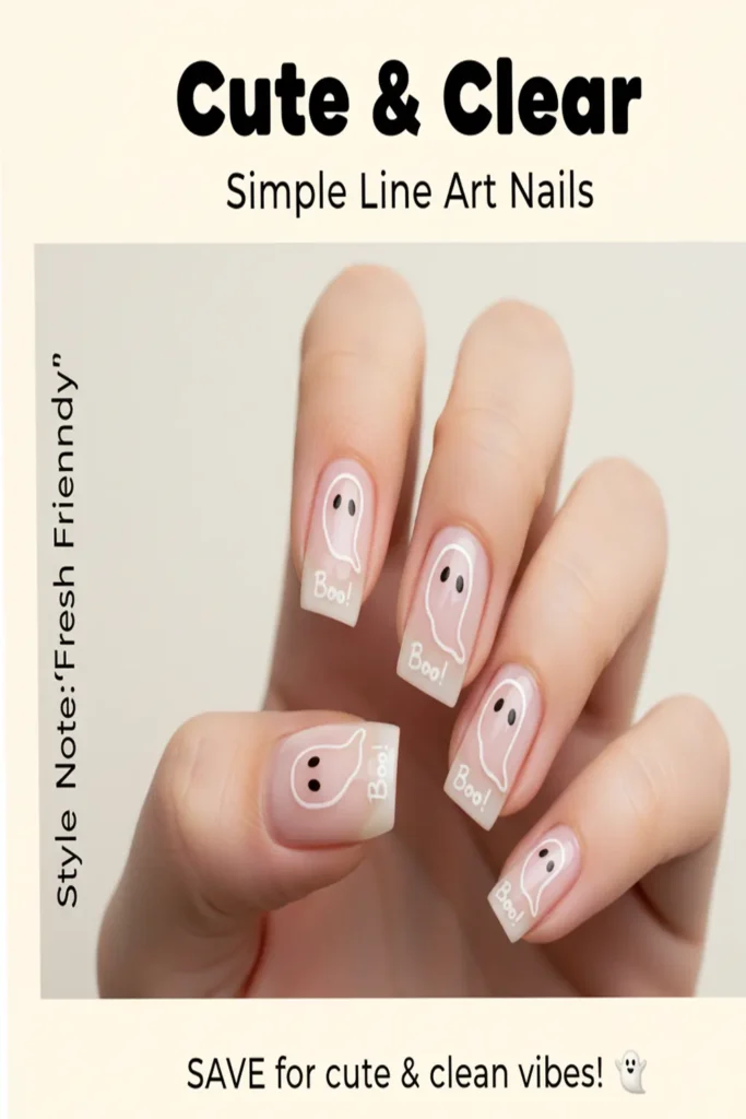 Halloween Acrylic Nails Simple