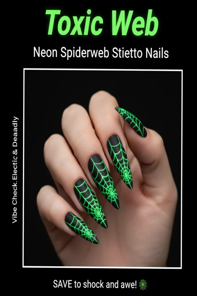 Stiletto Acrylic Halloween Nails