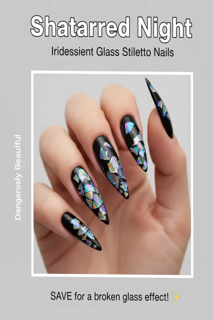 Stiletto Acrylic Halloween Nails